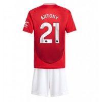 Manchester United Antony #21 Domaci Dres za djecu 2024-25 Kratak Rukav (+ Kratke hlače)